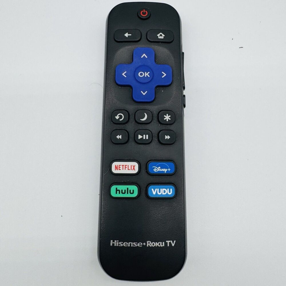 HISENSE ROKU TV Remote with NETFLIX & DISNEY+ & HULU & APPLE TV Genuine USED